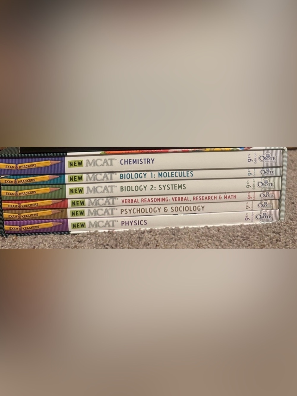 Exam Krackers MCAT study books